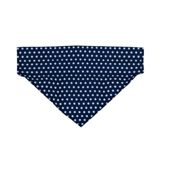 Play 365 Blue Pet Bandana. Blue Polka Dot Dog Bandana. Size: One Size. New! - Picture 2 of 3
